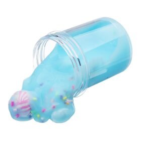 Sky Blue 120ML Puff Slime Lollipop Cotton Mud DIY Gift Toy Stress Reliever