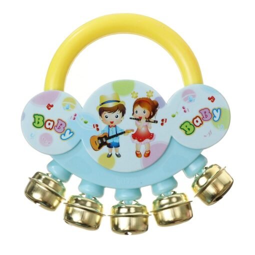 Sky Blue 4/5/7Pcs Drum Bell Sand Hammer Trumpet Set Musical Instrument Educational Toys for Kids Gift