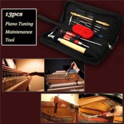 Red 13pcs Professional Piano Tuning Maintenance Toolkits Hammer Screwdriver with Case