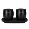 Black 3W 400mAh Waterproof Wireless Stereo Twins Bluetooth Speaker with USB Charging Dock for Car Home