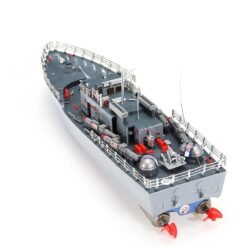 1/115 2.4G EHT-2877 Missile Destroyer RC Boat 4km/h With Two Motor And Light Vehicle Models - Toys Ace