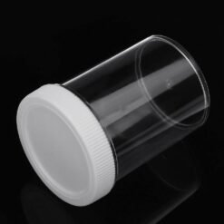 Light Gray 120ML White Cover Hard Round Empty Bottle For Slime Crystal Mud DIY Handmade Accessories