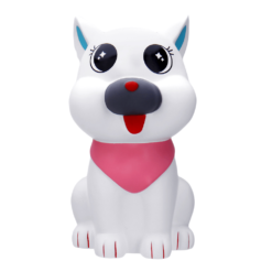29Cm Giant White Scarf Dog Squishy Slow Rebound Decompression Simulation Toy with Bag Packaging - Toys Ace