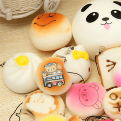 30PCS Random Squishy Soft Panda/Bread/Cake/Buns Phone Straps Decor - Toys Ace
