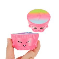 2Pcs Cake Cup Squishy 6.5*3.5cm Slow Rising Soft Collection Gift Decor Toy - Toys Ace