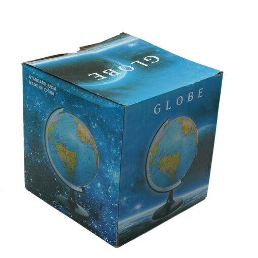 Dark Slate Gray 32cm Rotating World Earth Globe Atlas Map Geography Education Toy Desktop Decor