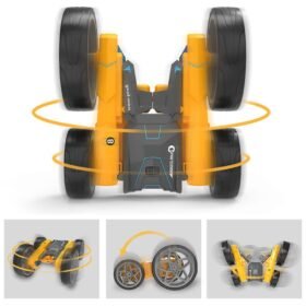 Goldenrod 2.4G 4CH Stunt Drift RC Car Deformation Rock Crawler Roll Car 360 Degree Flip For Kids Robot Toys