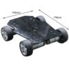 Dark Slate Gray 4WD Tricycle DIY Metal Smart RC Robot Car Chassis Base