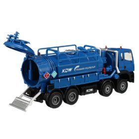 Dark Slate Blue 1:50 Scale Diecast Model Vacuum Sewage Waste Water Suction Truck Model Toy Shipping Model