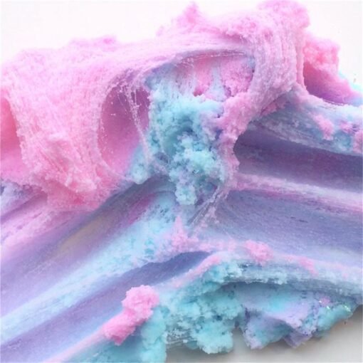 Slate Gray 60ml Slime Crystal Snowflake Cotton Mud Lacquer DIY Colorful Plasticine Decompression Toy