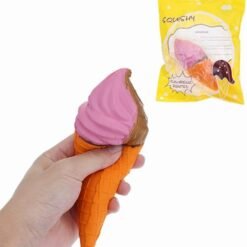 Pale Violet Red 18cm Squishy Ice Cream Slow Rising Toy with Sweet Scent With Original Package