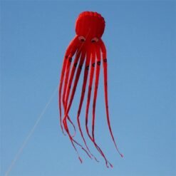 Dark Red 35Inches Octopus Kite Outdoor Sports Toys For Kids Single Line Parachute Toys