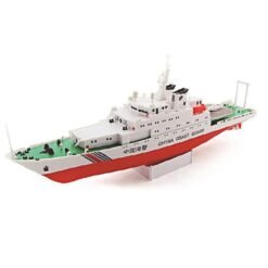 Brown 1/250 39cm 2.4G China Sea Patrol 3383 RC Boat 25km/h Double Motor Children Toy Model