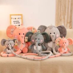30/40/55CM Soft Down Cotton Stuffed Plush Toy with Long Nose Height Ruler Function for Children's Birthday Gifts - Toys Ace