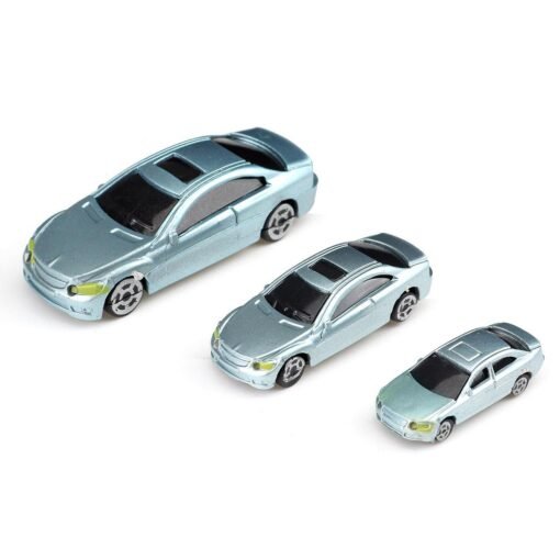 Gray 1:75 1:87 1:150 Model 10 Building Street Flaring Scale Car Scenery with LED Light