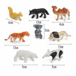 68PCS Plastic Farm Yard Wild Animals Fence Tree Model Kids Toys Figures Play New - Toys Ace