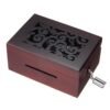 Dim Gray 15 Tone DIY Hand Cranked Carved Music Box Classic Box With Hole Puncher 30 Pcs Paper Tapes