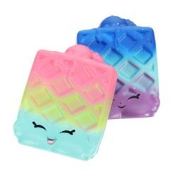 2Pcs Waffles Squishy 6.5*3.5cm Slow Rising Soft Collection Gift Decor Toy - Toys Ace