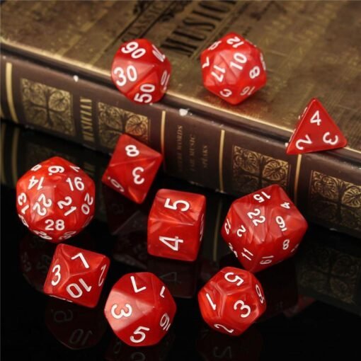 10pc/Set TRPG Games Gaming Dices D4-D30 Multi-sided Dices 6Color - Toys Ace