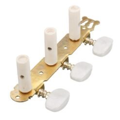 Tan 2Pcs Acoustic Guitar String Tuning Pegs Keys Machine Heads Tuners Color Gold