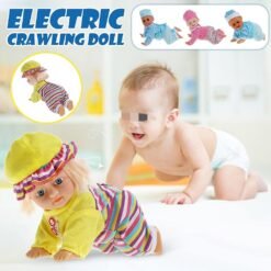 4 Styles of 10 Inch/11.5 Inch Electric Twisted Crawling Doll Baby with Sound for Children Toys - Toys Ace