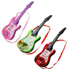 Yellow Green 4 String Music Electric Guitar Children's Musical Instrument Children's Toy