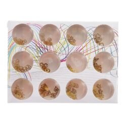 Rosy Brown 12PCS/Set Handmade Slime DIY Material Colorful Beads Fruit Slice Soft Ceramic Granules Pearl Powder