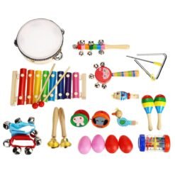 Firebrick 24Pcs/Set Baby Boy Girl Musical Orff Instruments Kit Percussion Children Toy Gifts