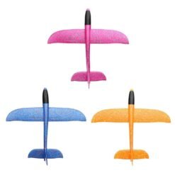 Pale Violet Red 48cm Big Size Hand Launch Throwing Aircraft Airplane DIY Inertial Foam EPP Children Plane Toy
