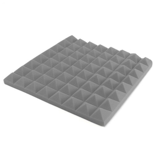 Slate Gray 24PCS 50x50x5cm Studio Acoustic Soundproof Foam Sound Absorption Treatment Panel Tile Protective Sponge