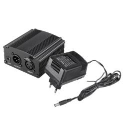 Dark Slate Gray 48V Phantom Power For BM 800 Condenser Microphone Studio Recording Karaoke Supply Equipment EU/US Plug Audio Adapter DC Power