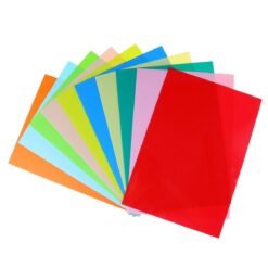 Red 10Pcs A4 Size Multicolor Shrinks Film Plastic Sheet DIY Resin Decorating Unprintable Films Toys Craft Material