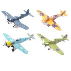 Dark Khaki 4D Model Plastic Aircraft Assemble Plane Toy 1/48 Supermarine Spitfire Fighter 18*22CM