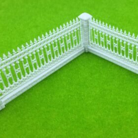 Forest Green 1:87 HO Scale Detechable Fences For Sand Table Model Building Train Railway
