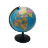 Steel Blue 32cm Rotating World Earth Globe Atlas Map Geography Education Toy Desktop Decor