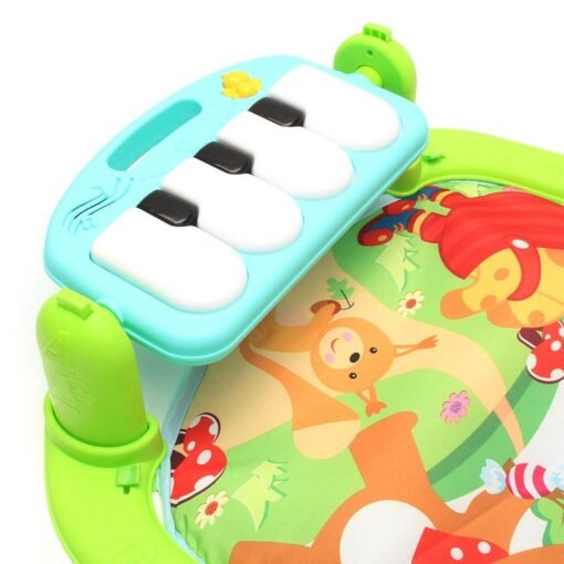 Sandy Brown 3-In-1 Baby Kid Playmat Play Musical Pedal Piano Activity Soft Fitness Play Mat