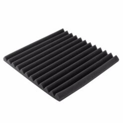 Black 30x30x2.5cm Black Acoustic Soundproof Foam Sound Absorbing Waved Sponge