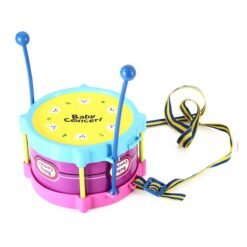 Light Goldenrod 5PCS Boy & Girl Children Drum Musical Toy Kit Musical Instruments For Kids Gifts