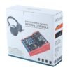 Lavender 4 Channel Bluetooth DJ Mic Audio Mixer Live Studio Audio Mixing Console