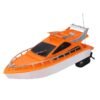 Chocolate 26x7.5x9cm Orange Plastic Electric Remote Control Kid Chirdren Toy Speed Boat