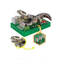 Sea Green 3D DIY Origami Electric Crocodile Stereo Puzzle Model Toys for Kids