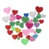 Sea Green 30Pcs Assorted Glitter Shapes Hearts Stars Round Flowers Foam Stickers DIY Craft