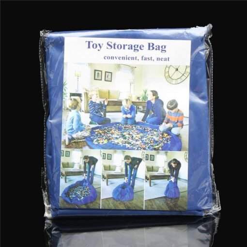 1.5m Large Portable Toys Storage Bag Kids Children Room Tidy Up Toy Bag Carpet Rug - Toys Ace