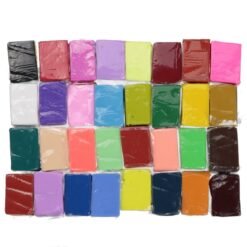 Yellow Green 32 Colors Polymer Clay Fimo Block Modelling Moulding Sculpey DIY Toy 5 Tools