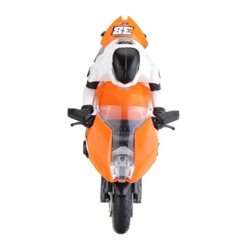 Dark Orange 2.4G Rotate 360° RC Car MotorCycle Vehicle Model Children Toys With Music