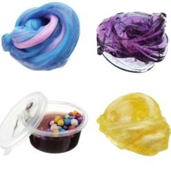 Dark Khaki 60ML Multicolor Mixed Cotton Plasticine Slime Mud DIY Gift Toy Stress Reliever