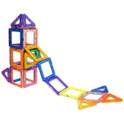 Yellow 32PCS Magnetic Blocks Magnet Tiles Kit Building Play Toy Boys Girls Kids Gift