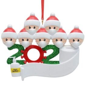 Firebrick 2020 Christmas Figurine Ornaments Xmas Tree Santa Claus Snowman Pendants Thanksgiving for Gift Home Decorations