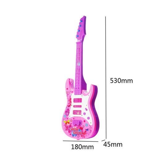 Orchid 4 String Music Electric Guitar Children's Musical Instrument Children's Toy