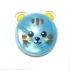 Cadet Blue 6PCS DIY Colorful Animals Slime 8cm Crystal Mud Putty Plasticine Blowing Bubble Toy Gift